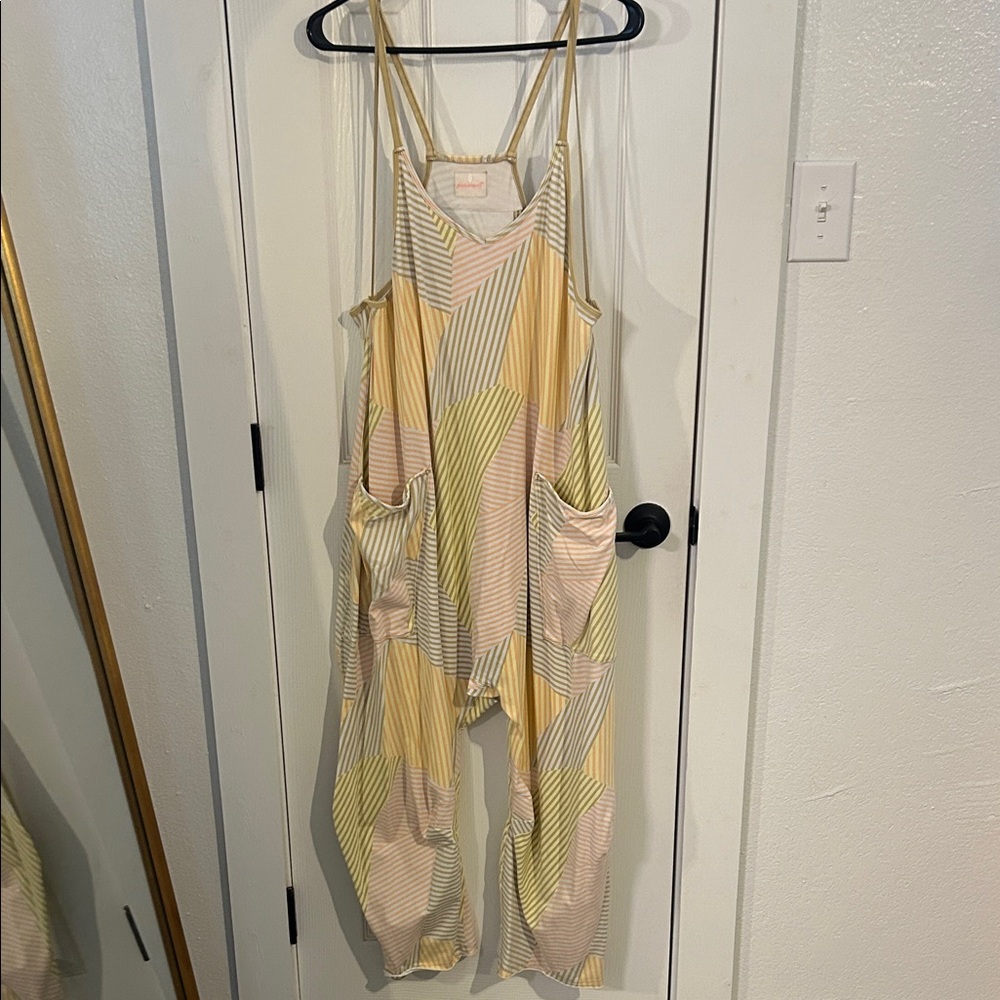 FP Movement by Free People Multicolor Striped Jumpsuit